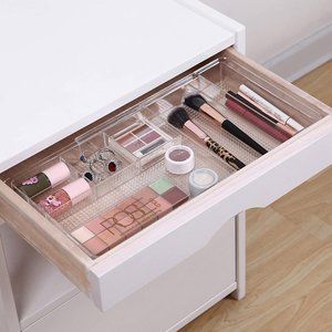 Expandable DESK Drawer Makeup Organizer Tray